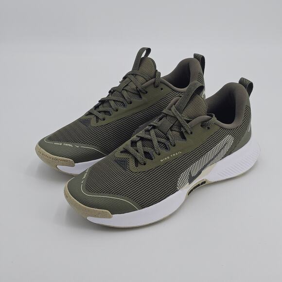 NEW Nike Womens 8 Juniper Trail 3 Running Shoe Olive Green - Picture 1 of 12